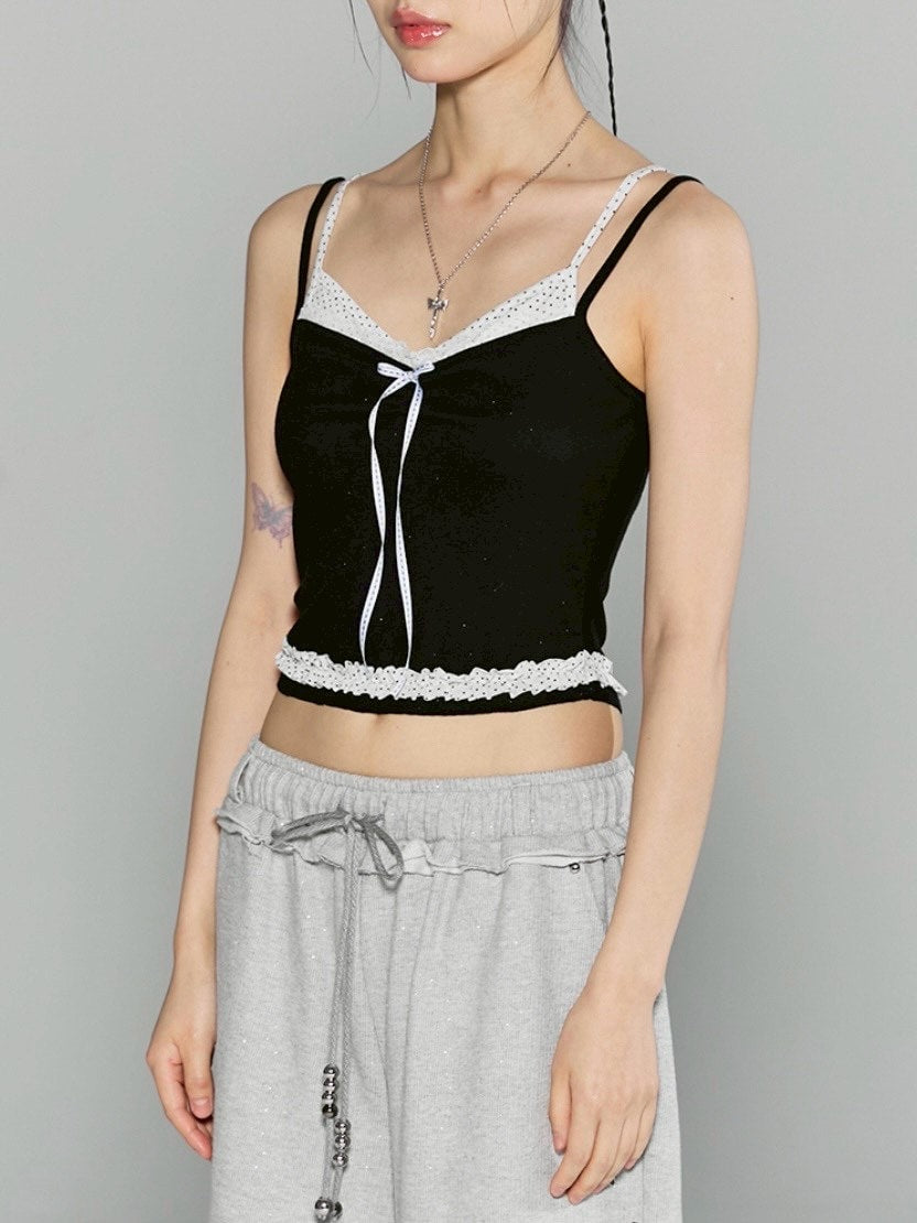 【CHERRYQUIRI】twinkle wrinkle dot sleeveless