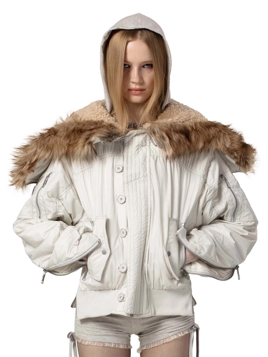 【RACER WORLDWIDE】Aviator Bomber 2 / 【レーサーワールドワイド】ジップポケットファージャケット