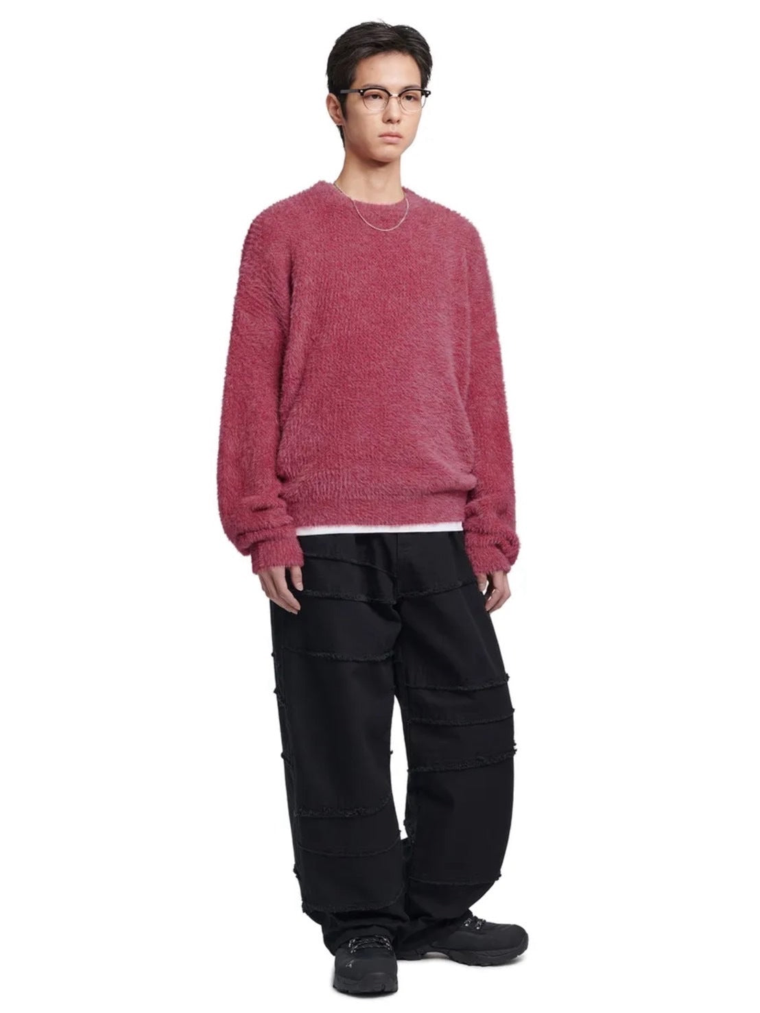 【NOMANUAL】FUZZ HAIRY KNIT