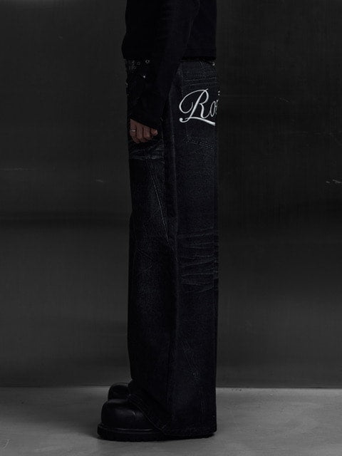 ROSEN KREUZ INSIGNIA TROUSERS BLACK パンツ Rosen Kreuz】INSIGNIA TROUSERS – PRESSING WEB SHOP