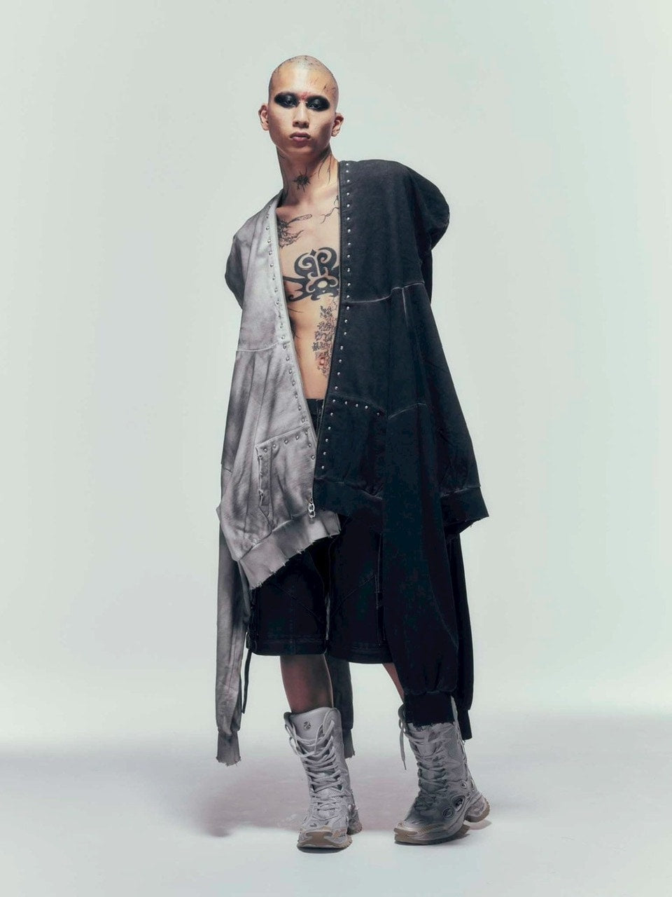 【DIG YOUR OWN GRAVE】FULLZIP STUDDED HOODIE /【ディグユアオウングレイブ】スタッズフルジップアップパーカー