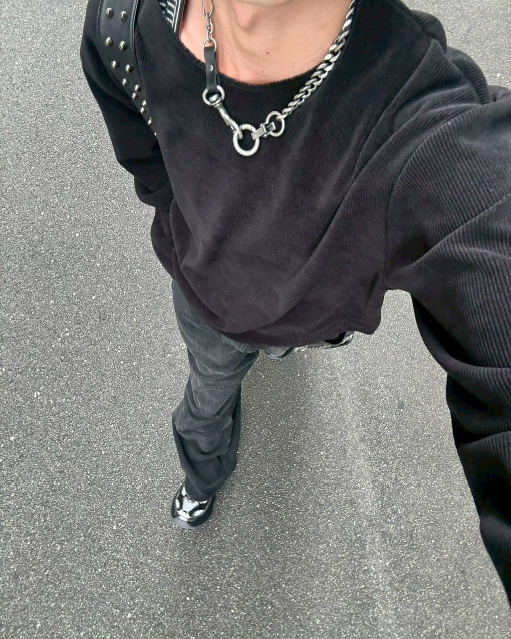 大阪店WEB限定受注制【Chikashitsu +】simple deck crew neck knit / 【チカシツプラス】シンプルデッキクルーネックニット (3color)