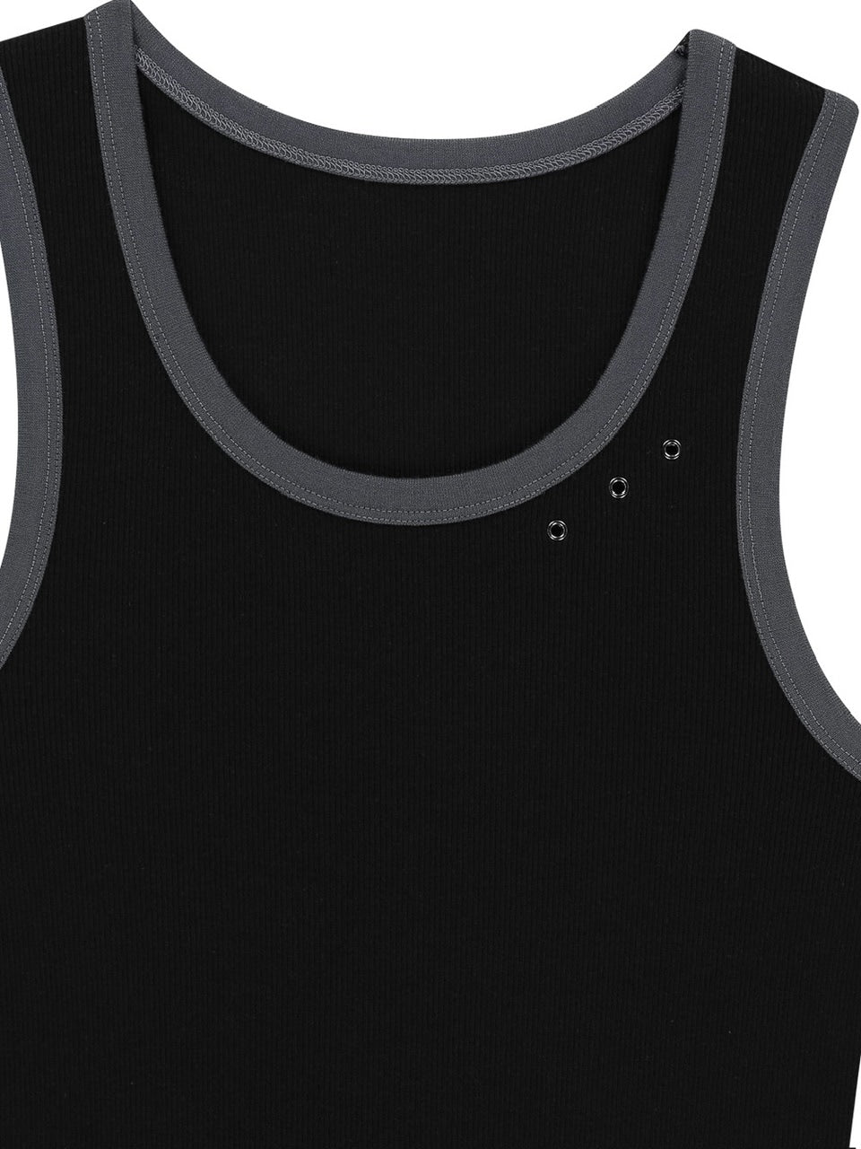 【AAKAM】3-Lined Eyelet Sleeveless