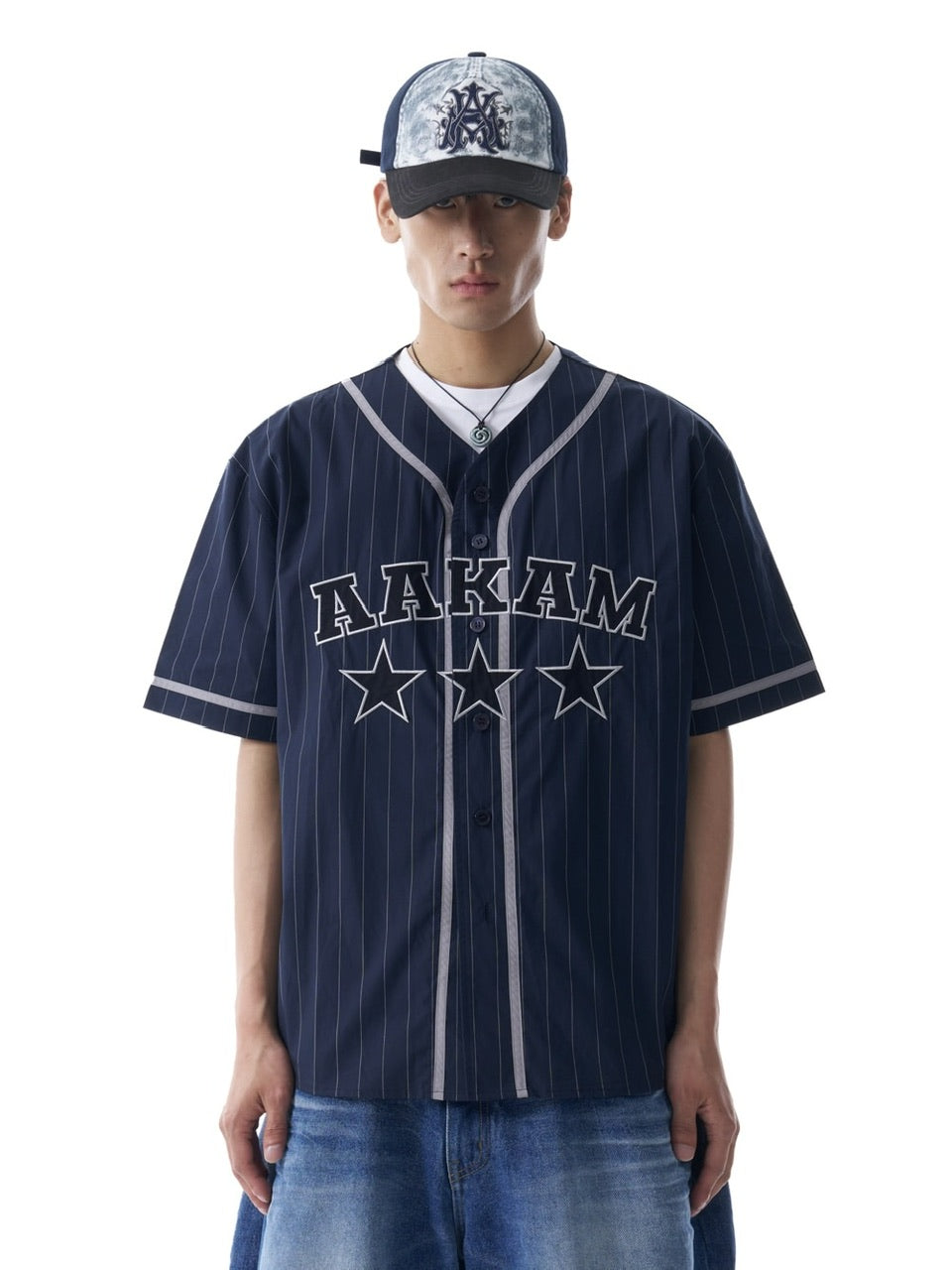 【AAKAM】Cotton Baseball Jersey