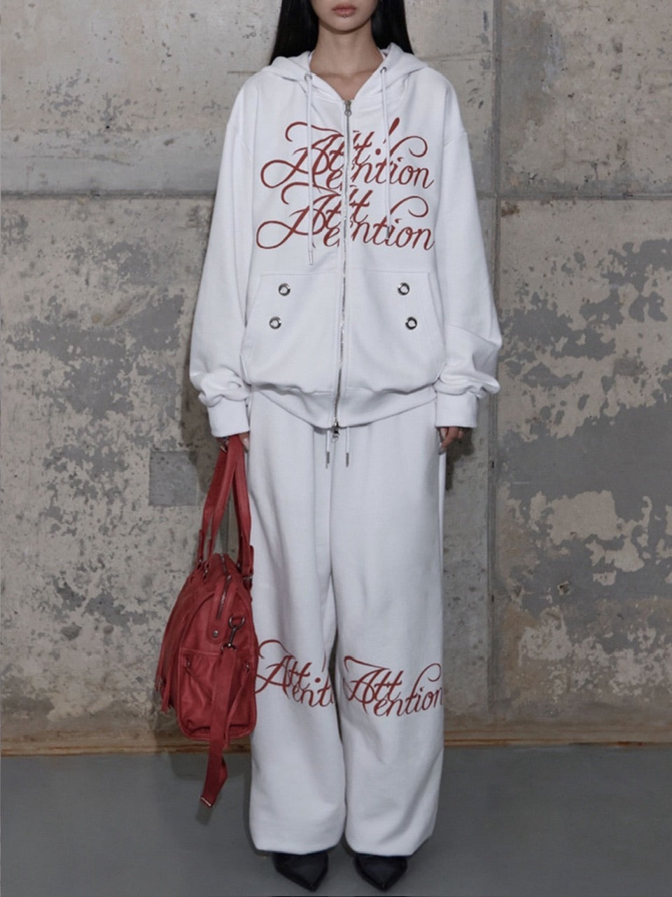 【FANCY CLUB】ATTENTION EYELET HOODED ZIP-UP / 【ファンシークラブ】アテンションアイレットジップアップパーカー