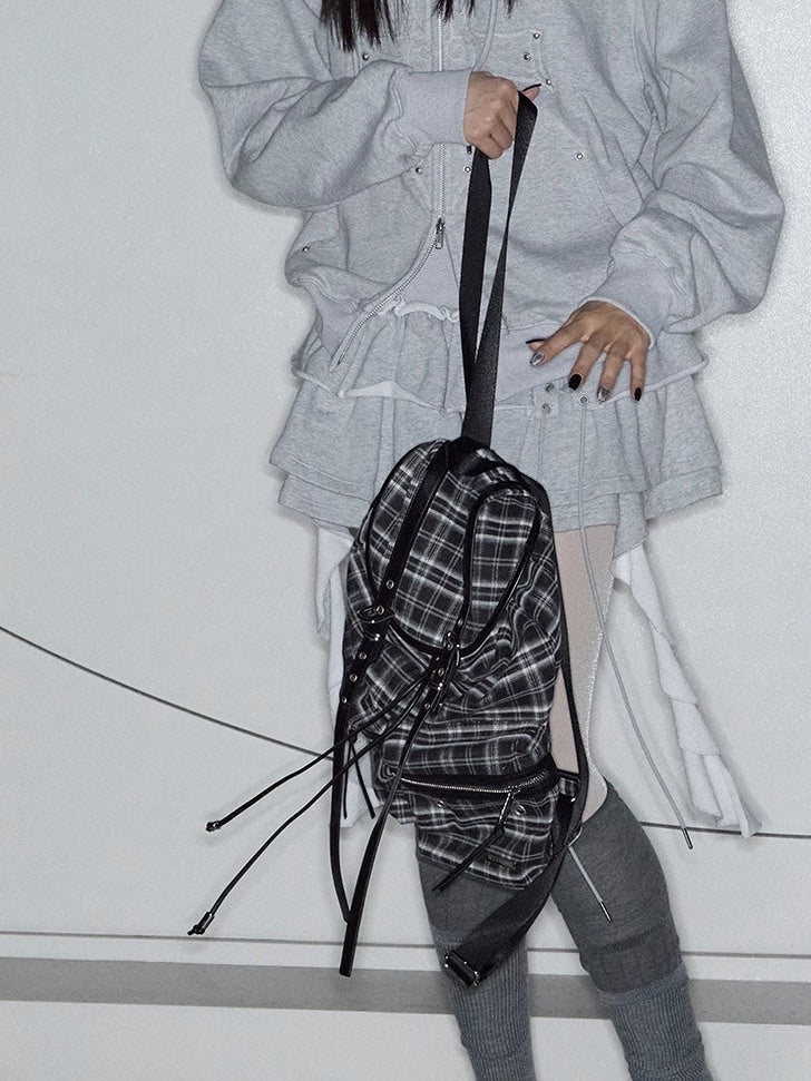 【NOT KNOWING】Double Belted Moto Backpack / 【ノットノーイング】ダブルベルトモトバックパック