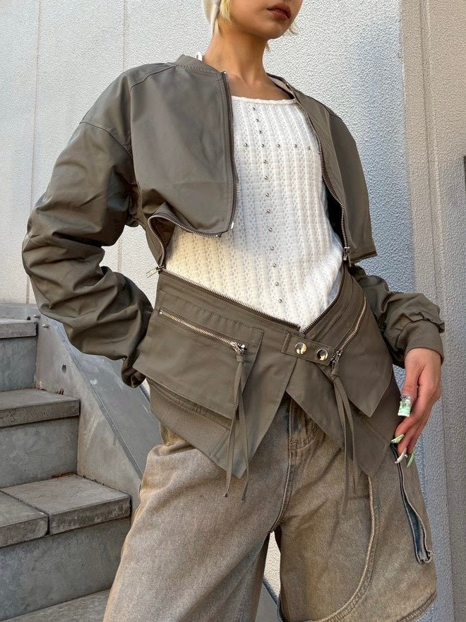 Never mind the XU】2way light jacket / 【ネバーマインドザエックス