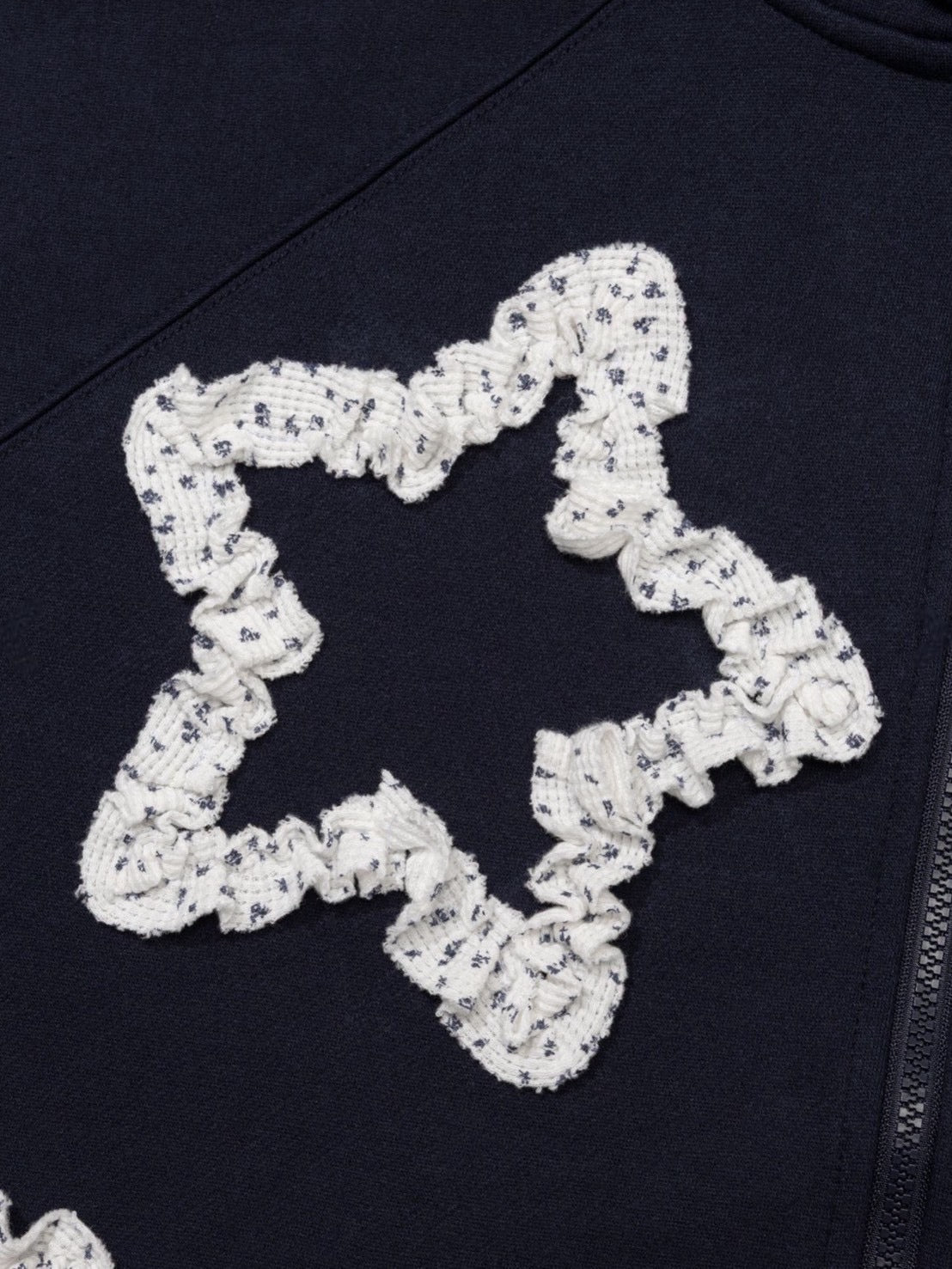 12/21 20:00 再販【Uglyshadow】FLOWER STAR HOODED ZIPUP