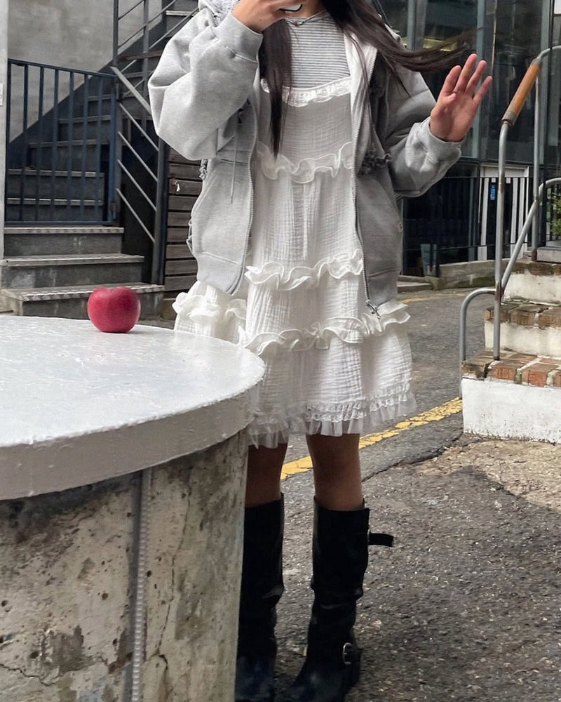 12/21 20:00 再販【Uglyshadow】LACE YORU DRESS