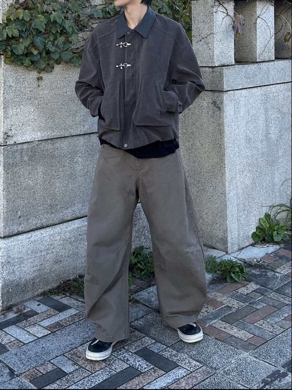 大阪店WEB限定受注制【Chikashitsu +】deep ballon curve pants / 【チカシツプラス】ディープバルーンカーブパンツ (2color)