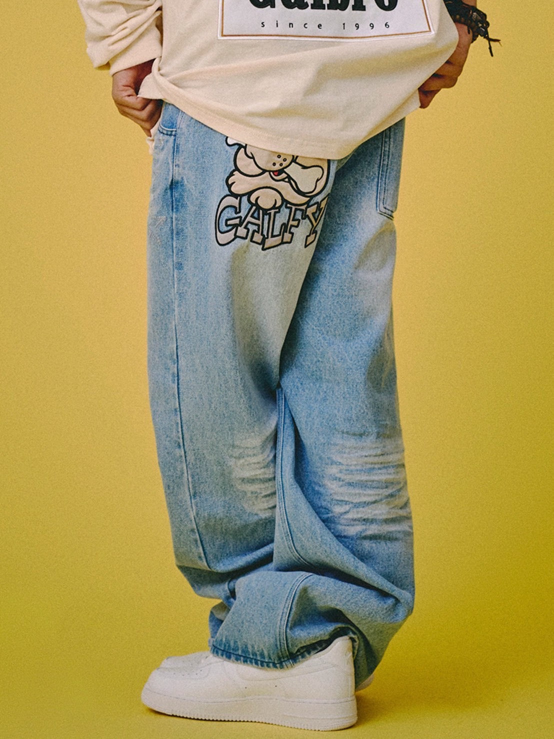 【GALFY】ジャラジャラギャル男デニム