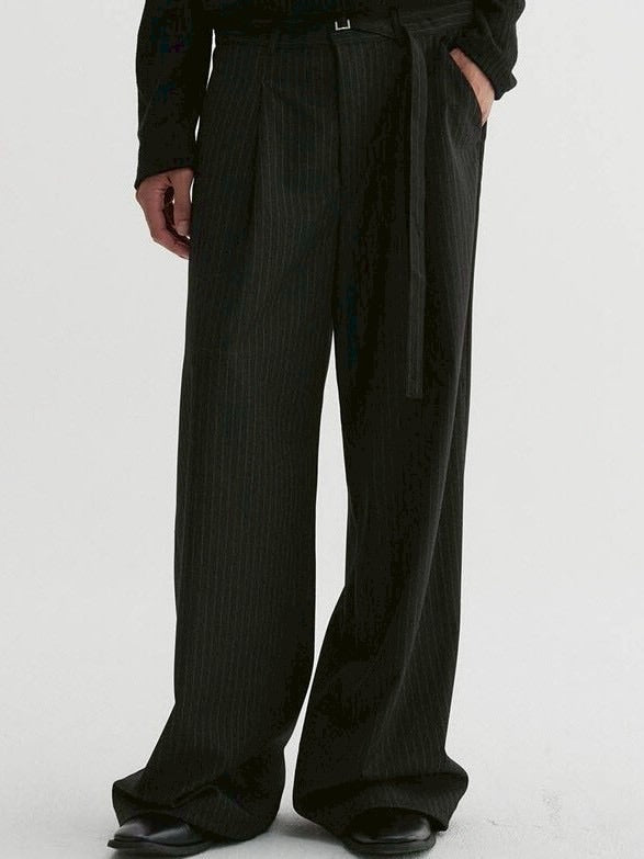 【DNSR】Cinched Stripe Slacks