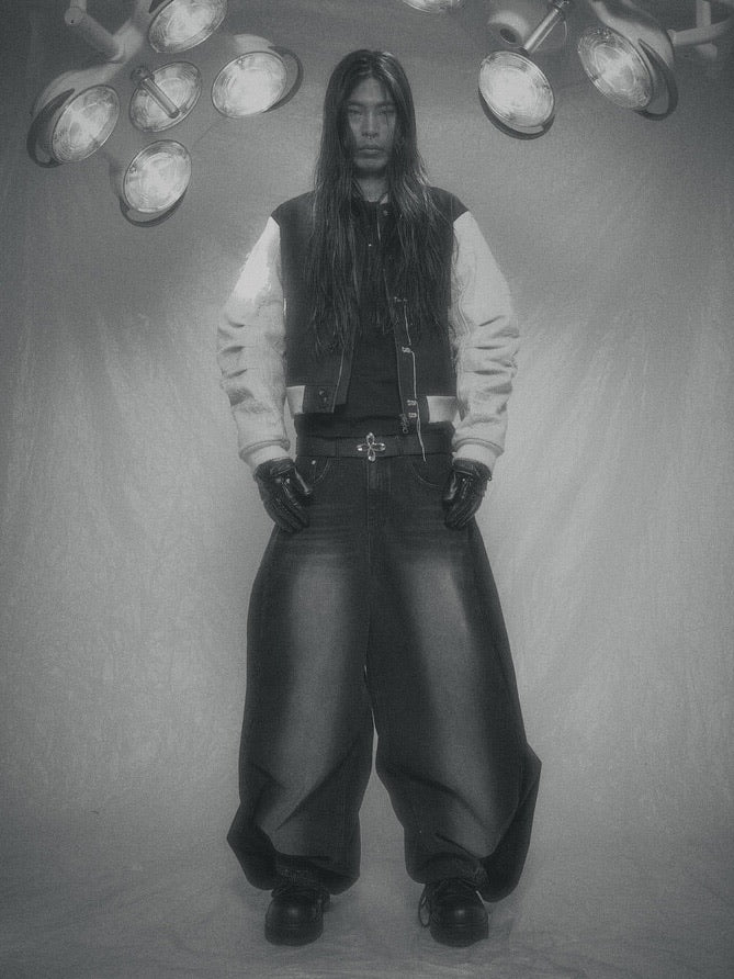 【SURGERY】surgery Scarline varsity jacket