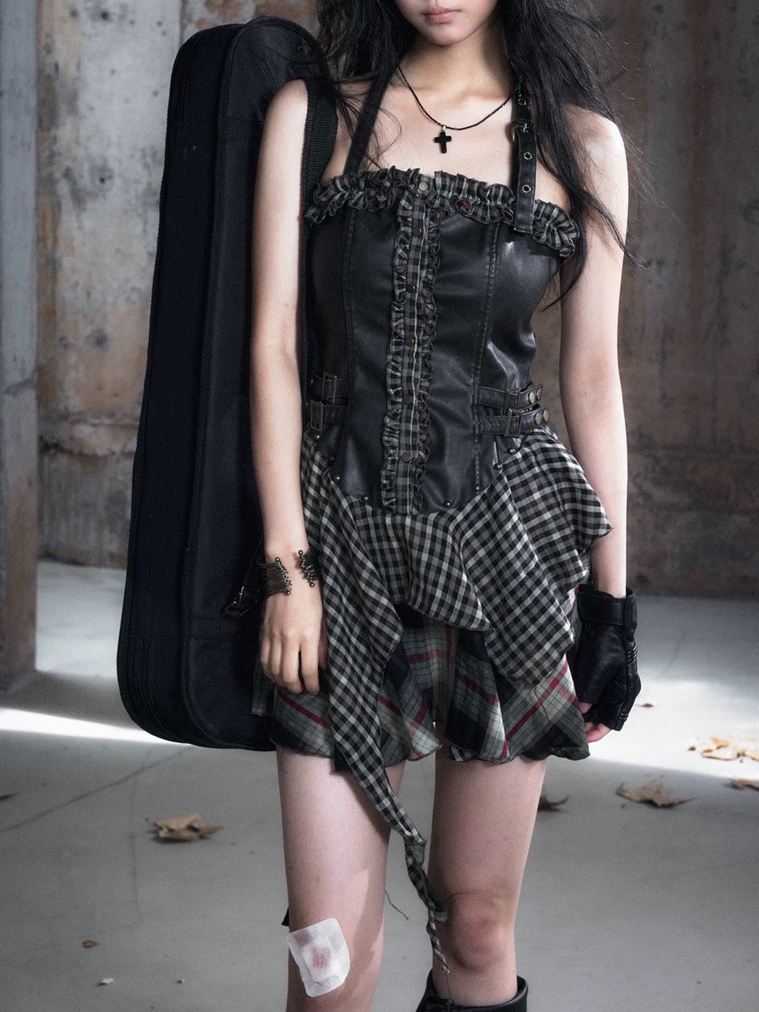 【Cest Nous】Belted Halter Dress / 【セヌー】ベルトホルターフリルワンピース