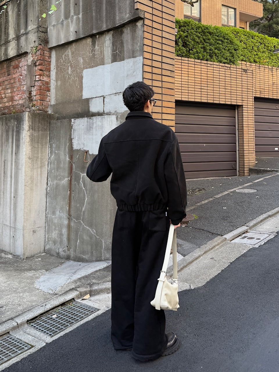 東京店WEB限定受注制【Chikashitsu +】cropped wool zip jacket / 【チカシツプラス】クロップドウールジップジャケット (3color)