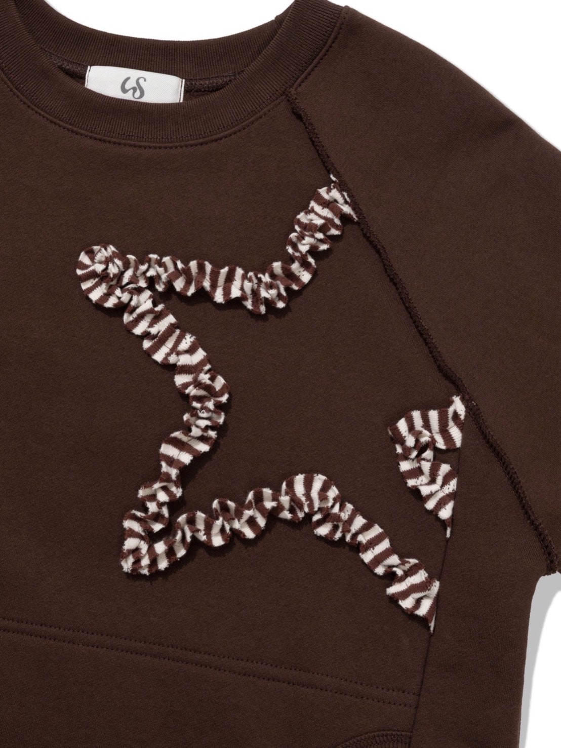 12/21 20:00 発売【Uglyshadow】STAR LAYERED SWEATSHIRT