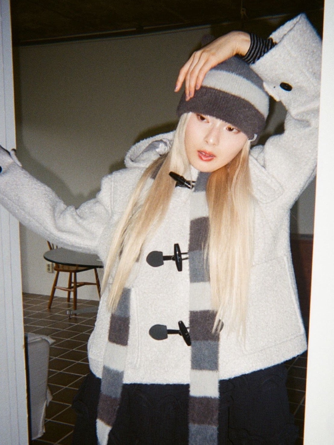 12/21 20:00 発売【Uglyshadow】CURLY DUFFLE COAT