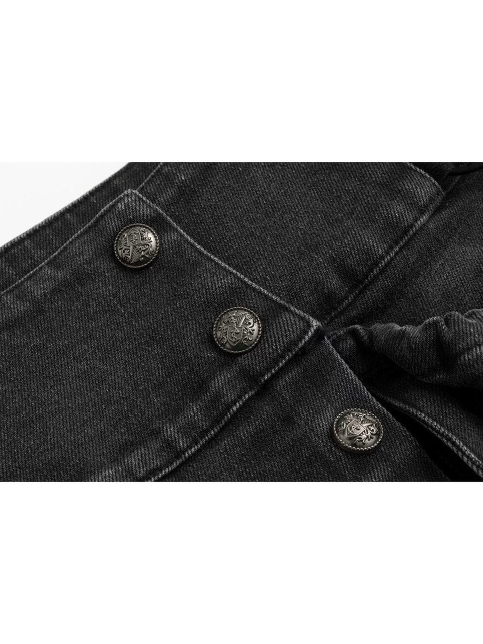 【Cest Nous】Bloom-style denim shorts / 【セヌー】レースアップリベットショートデニムパンツ