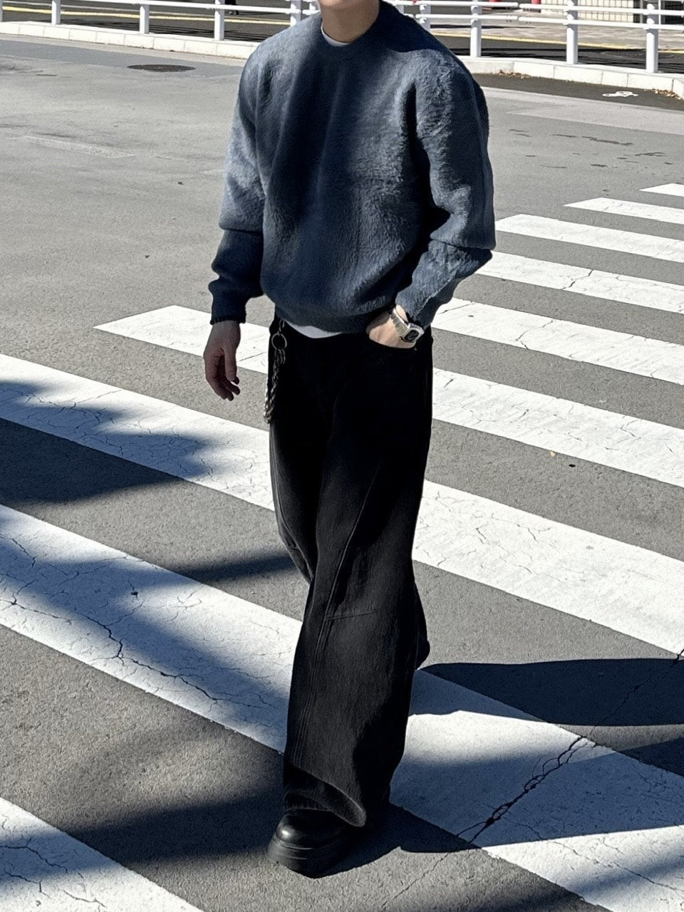 大阪店WEB限定受注制【Chikashitsu +】cropped hairy knit / 【チカシツプラス】クロップドヘアリーニット (3color)