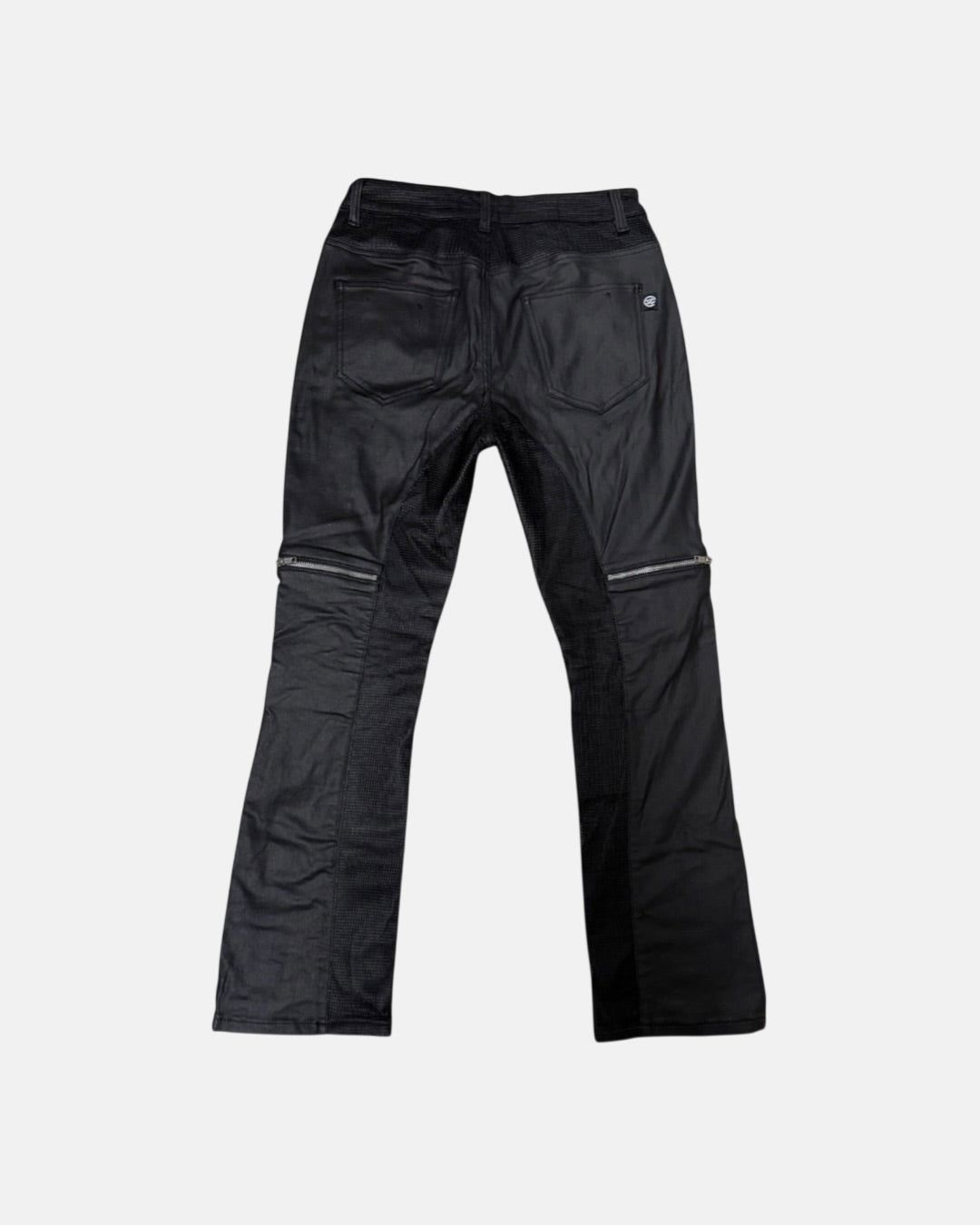 【LOIN ARMIS】Cross zip layer mesh coating jeans