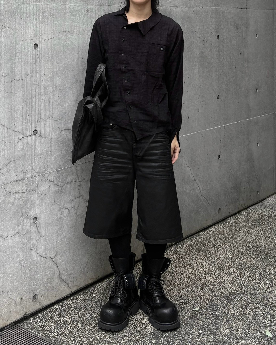 受注制【nmtc+】Vintage PU leather shoulder bag