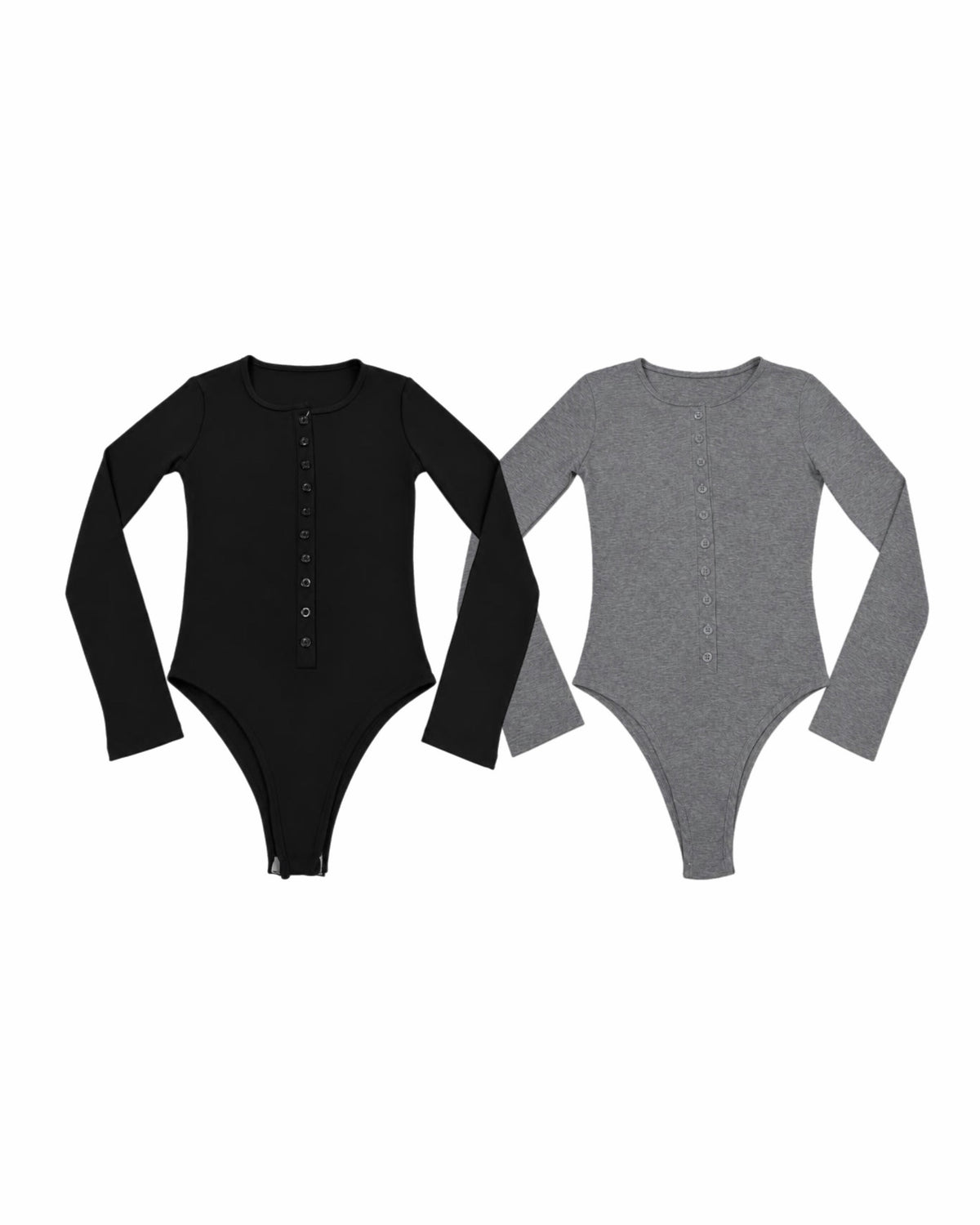 受注制【nmtc+】button slim fit body suit (2color)