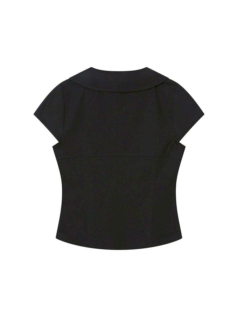 【Miseki seoul】Double button shirts top