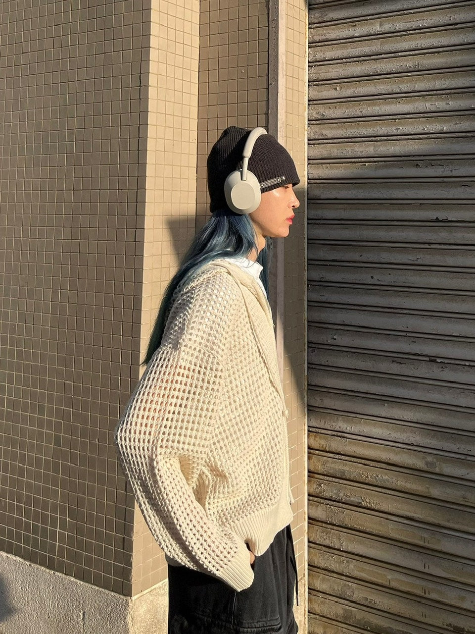 受注制【Chikashitsu +】mesh zip hoodie (5color) / 【チカシツプラス】メッシュ長袖ジップパーカー