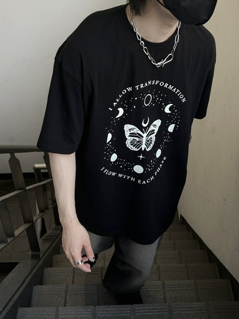 受注制【Chikashitsu +】oversized graphic t-shirt 2 (2color)