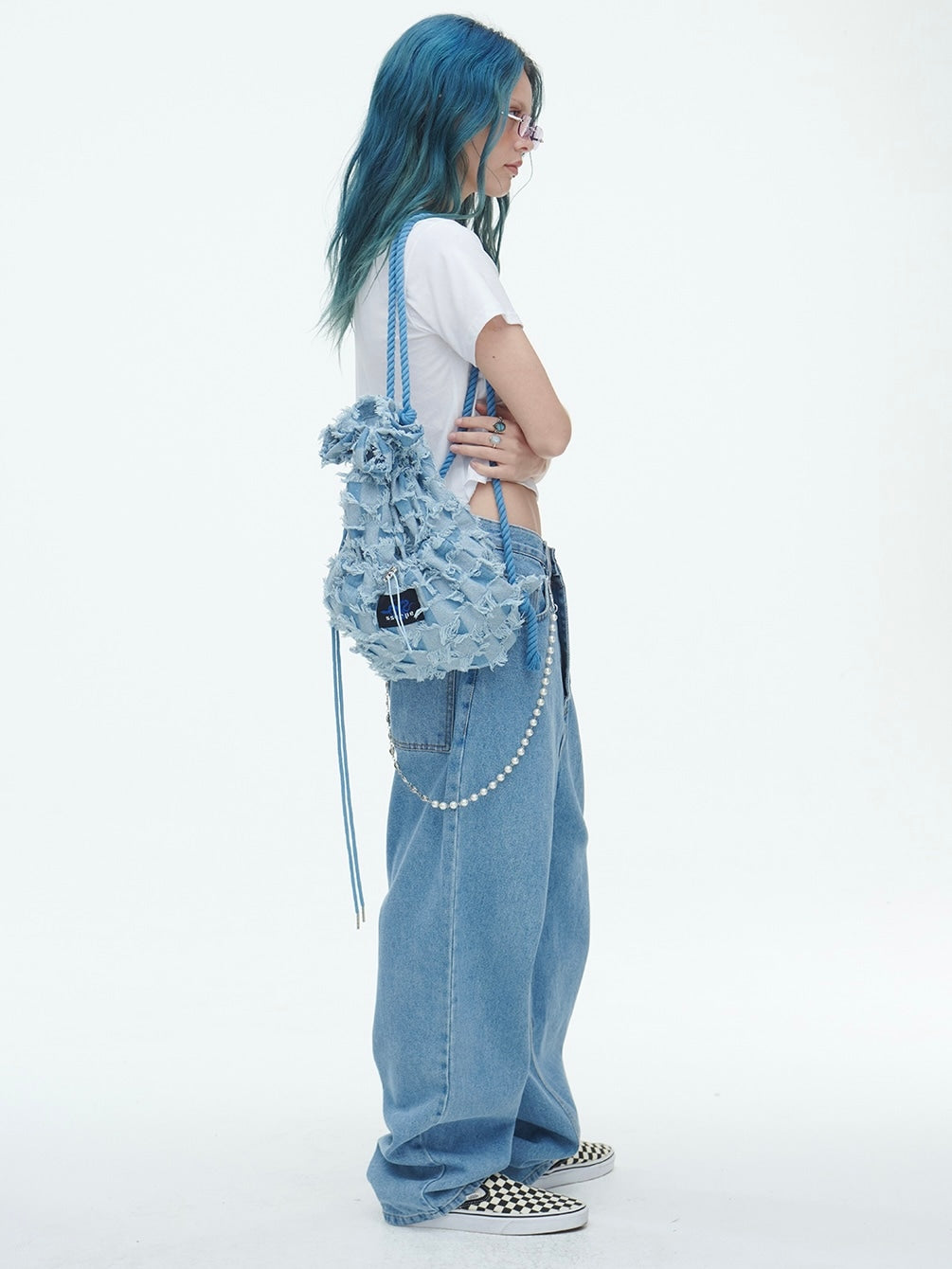 【SSERPE】CHECKERBOARD VAGABOND BAG