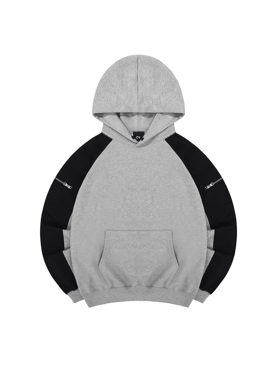 【OY】PANEL CONTRAST POCKET HOODIE