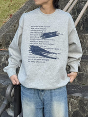 受注制【RENOL】lettering sweat shirt (4color)