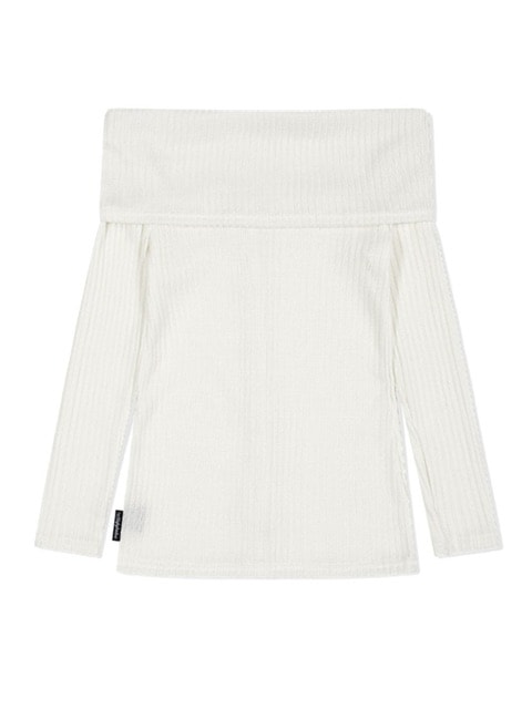 【Uglyshadow】BEAD KNIT OFF-SHOULDER / 【アグリーシャドウ】ビーズロングオフショルダー長袖カーディガン