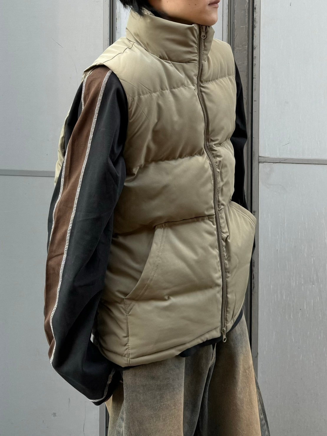 受注制【Chikashitsu +】padded vest (5color)