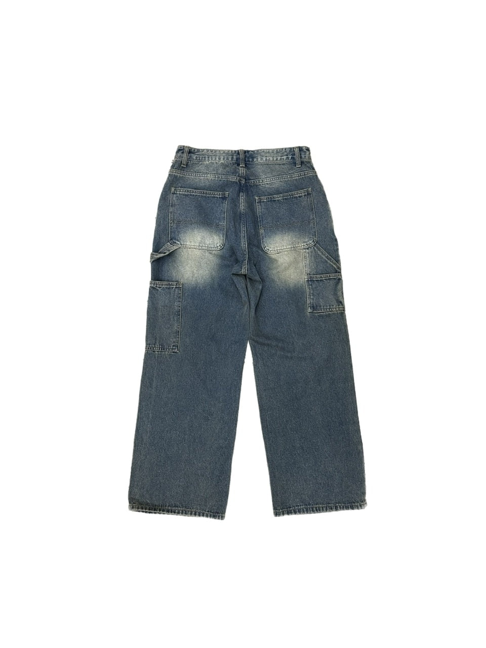 大阪店WEB限定受注制【Chikashitsu +】vintage wash carpenter denim pants (2color)