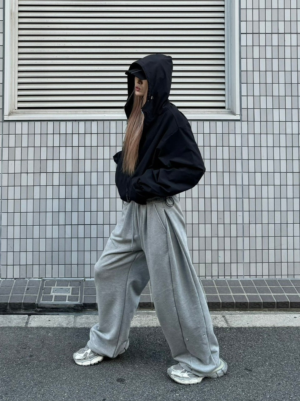 受注制【Chikashitsu +】snap button buggy sweat pants (3color) / 【チカシツプラス】スナップボタンバギースウェットパンツ