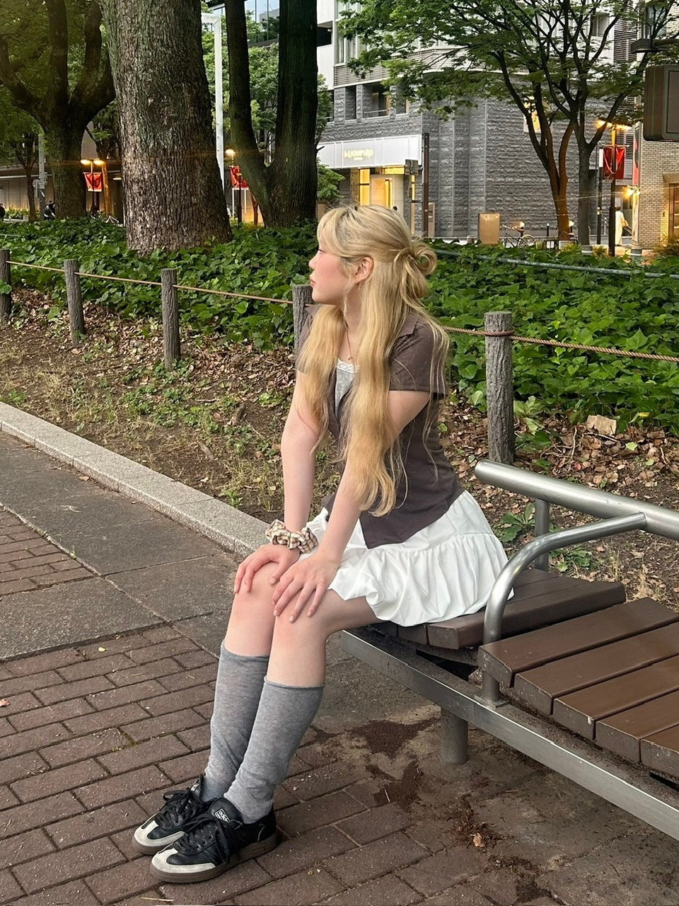 受注制【OaKS】slim collar short sleeve (4color)