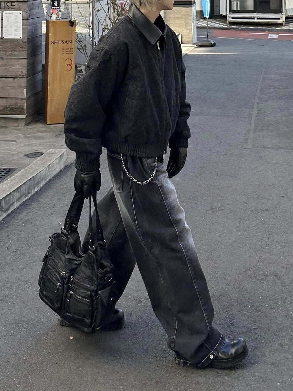 大阪店WEB限定【Chikashitsu +】leather pocket shoulder bag 3