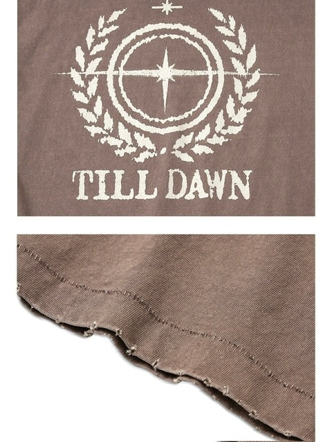 【TILLDAWN】CIRCLE PIGMENT 1/2 SLEEVE
