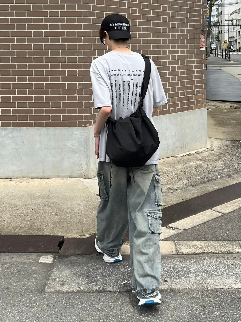 受注制【Chikashitsu +】nail back print t-shirt (3color)
