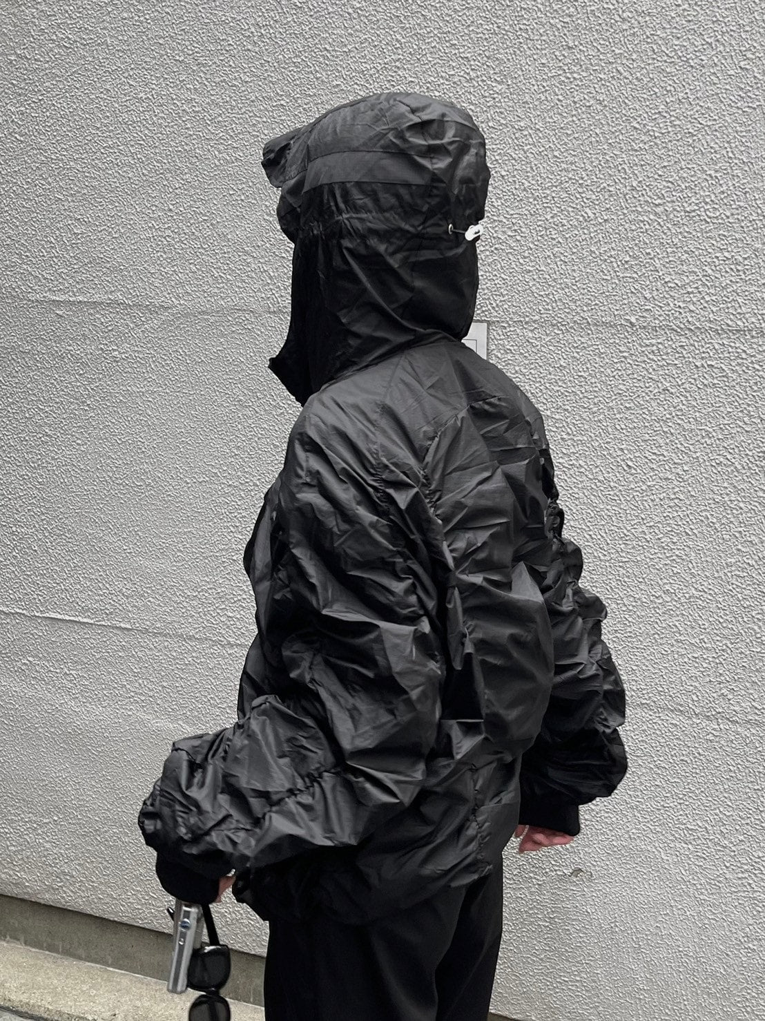 受注制【oaks】shirring design nylon jacket (3color)