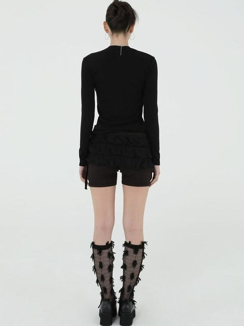 【Uglyshadow】US BOLERO SLIT TOP / 【アグリーシャドウ】スリッド長袖ボレロ