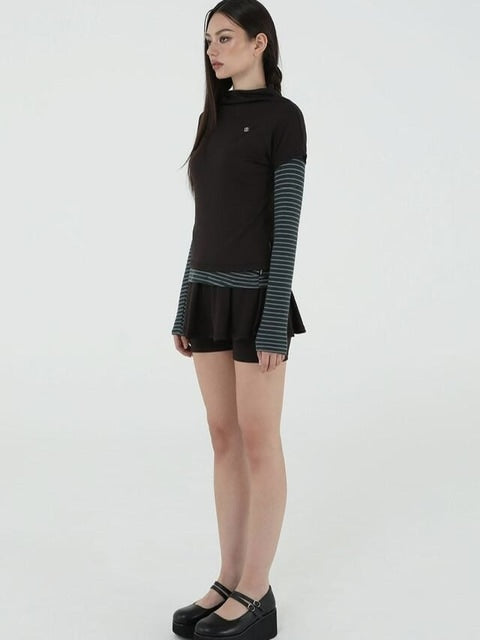 【Uglyshadow】US FLARE SKIRT PANTS