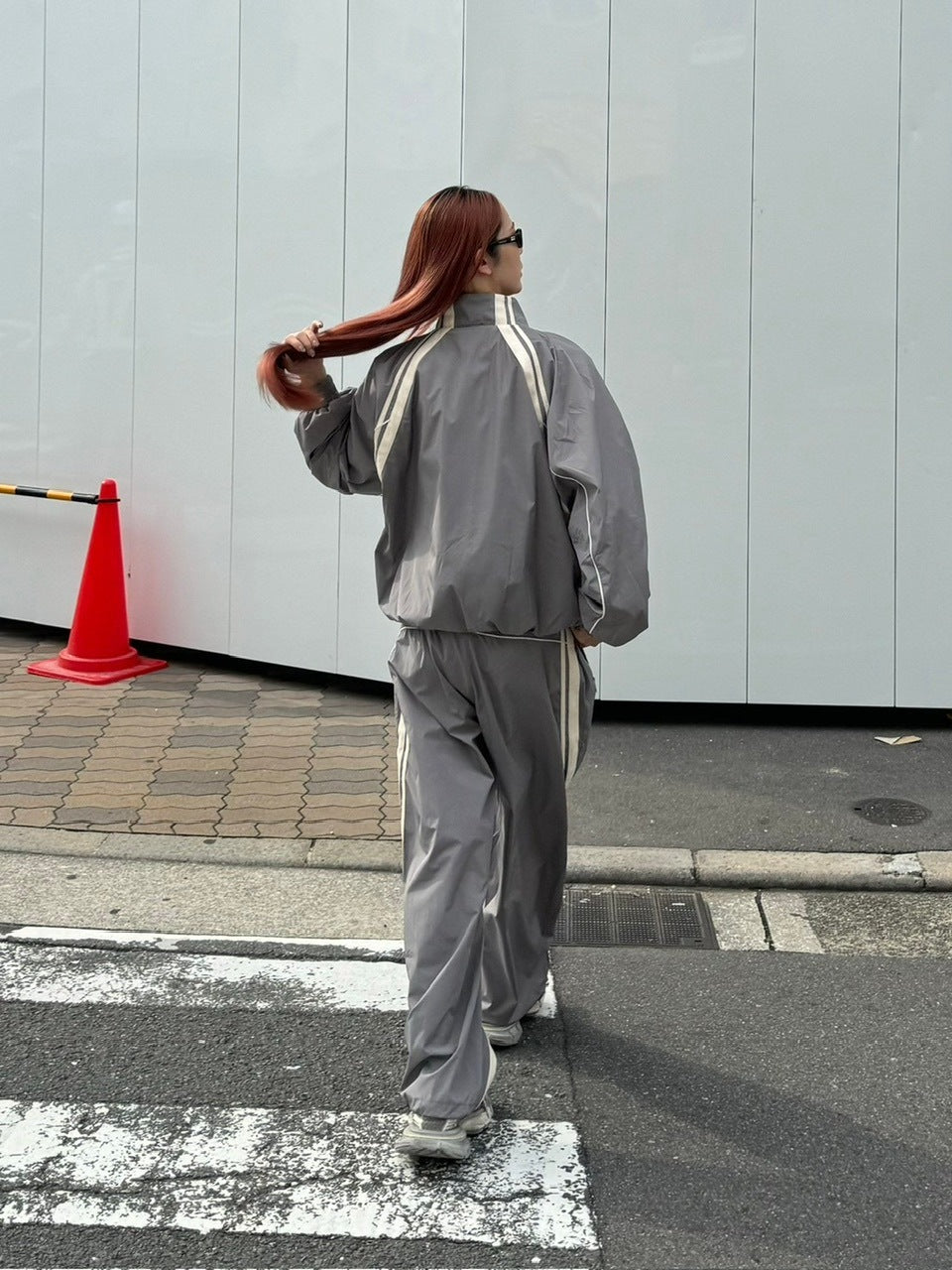 受注制【Chikashitsu +】set up line track jacket (2color) / 【チカシツプラス】セットアップサイドライントラック長袖ジャケットブルゾン