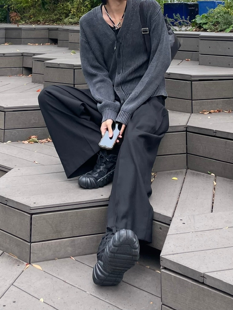 【Chikashitsu +】dirty wash cotton cardigan (3color) / 【チカシツプラス】ダーティウォッシングコットンクロップカーディガン