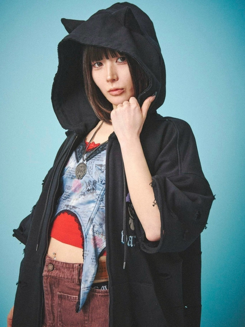 【GALFY】病みに染まりし反戦パーカー