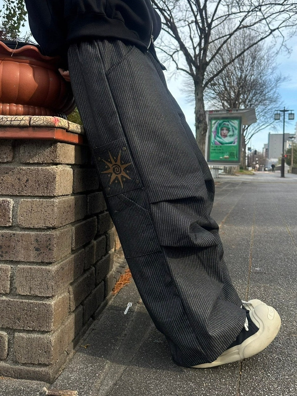 受注制【youll】stripe carpenter pants (2color)