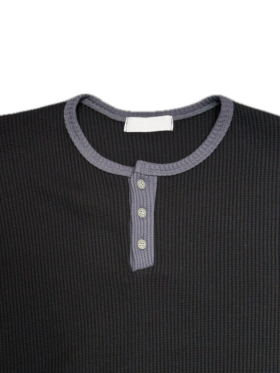 受注制【youll】henry neck waffle long tee (2color)