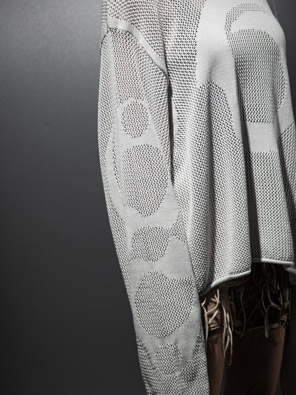 【DIG YOUR OWN GRAVE】MESH DIG LOGO KNIT / 【ディグユアオウングレイブ】メッシュロゴ長袖ニット