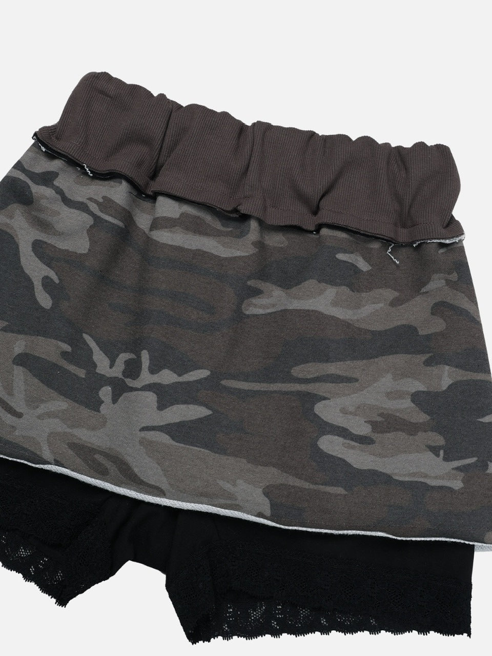 【GATELESS】CAMOUFLAGE MINI SKIRT PANTS